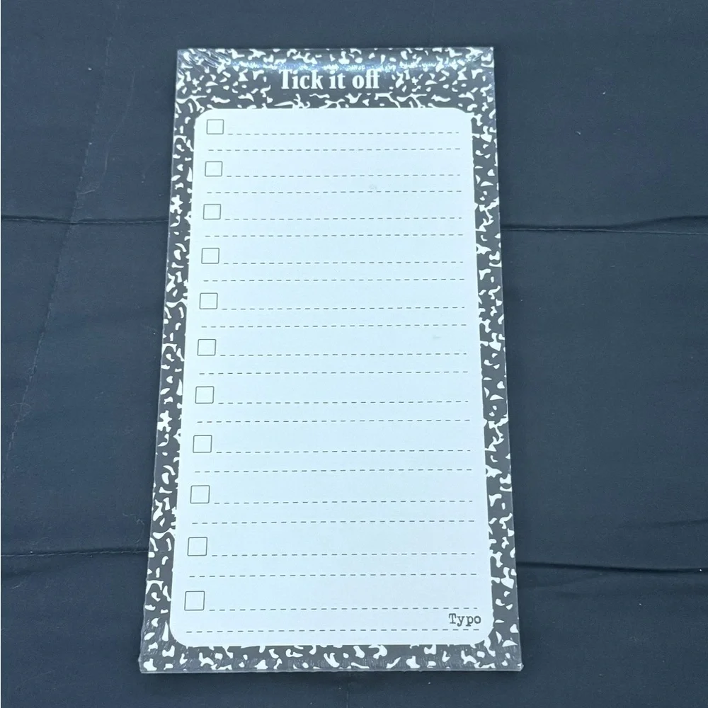 “Tick It Off” Checklist Notepad